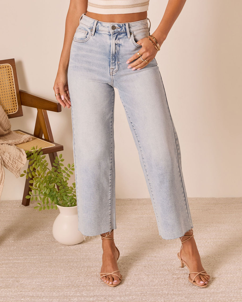 San Gabriel High Rise Wide Leg Jeans