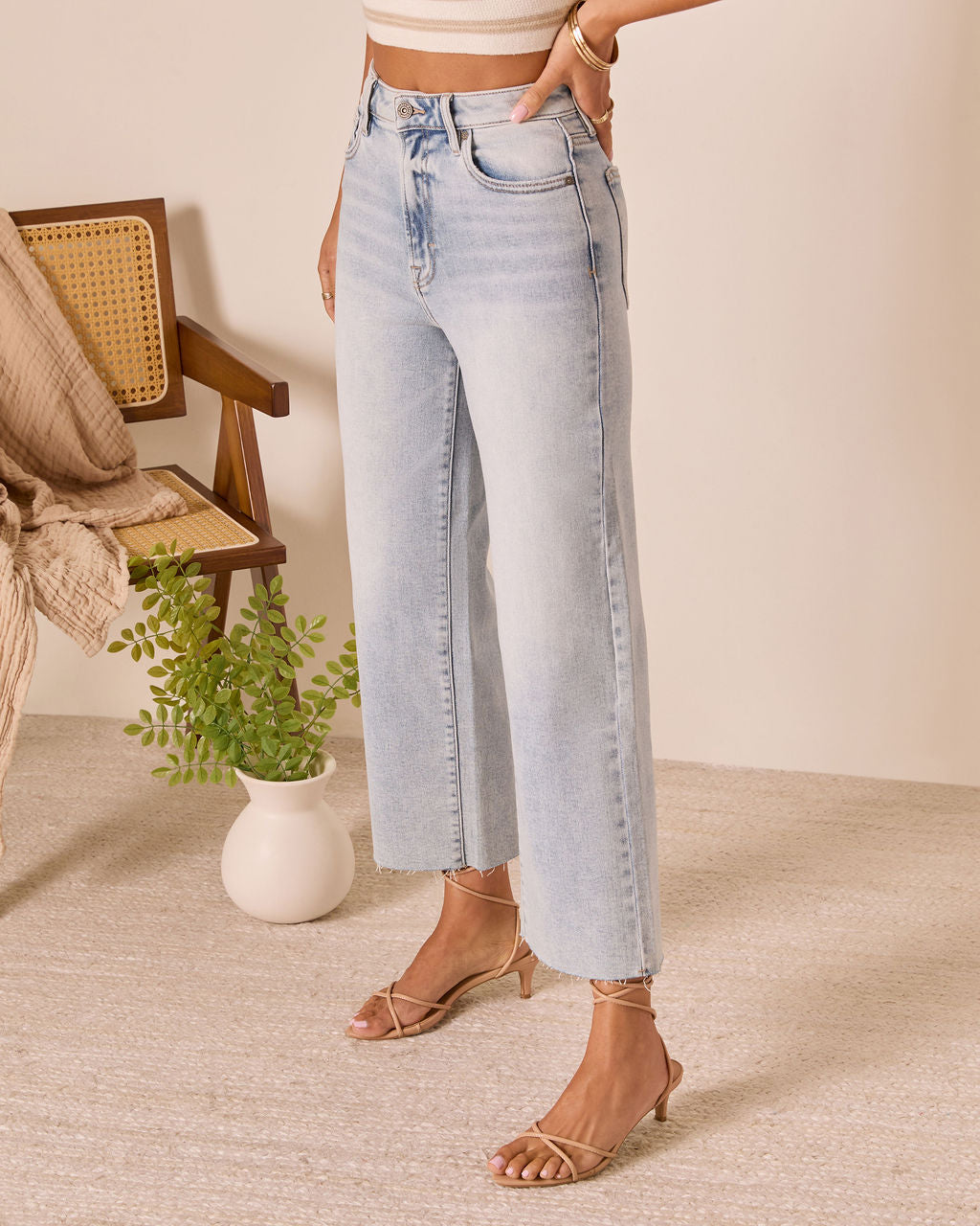 San Gabriel High Rise Wide Leg Jeans
