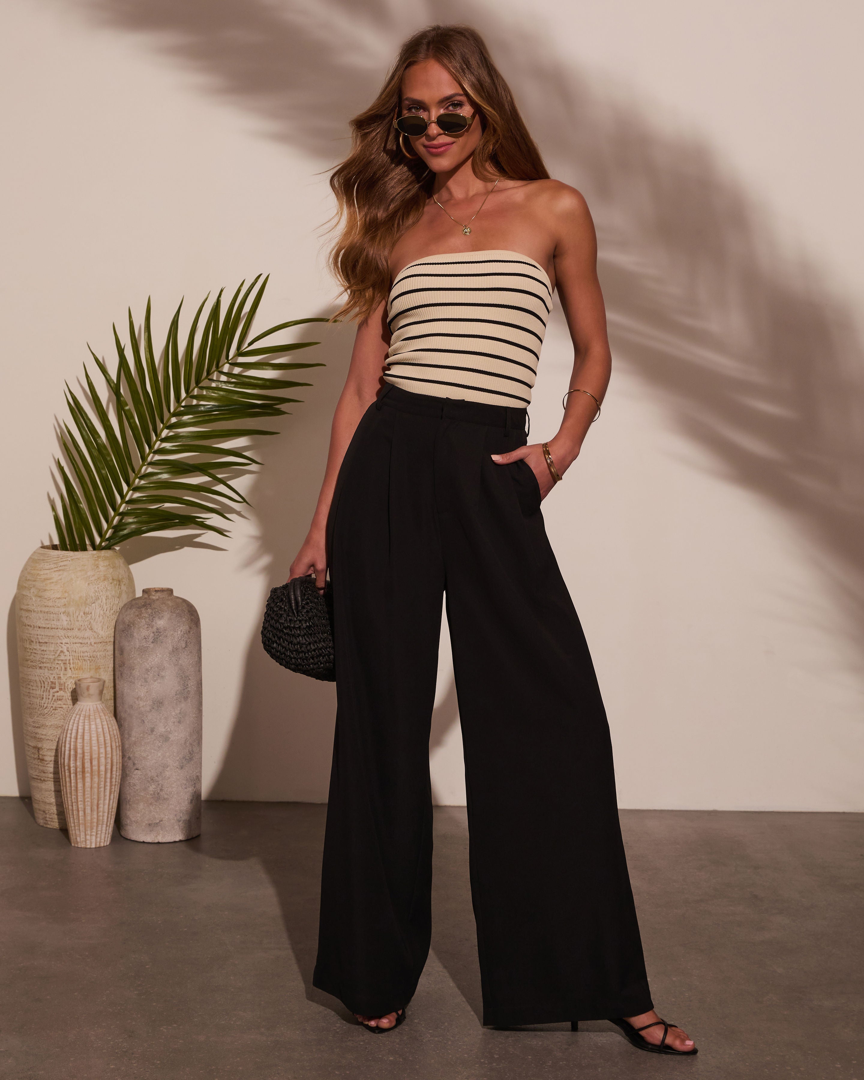 Madrigal Pocketed Wide Leg Pants