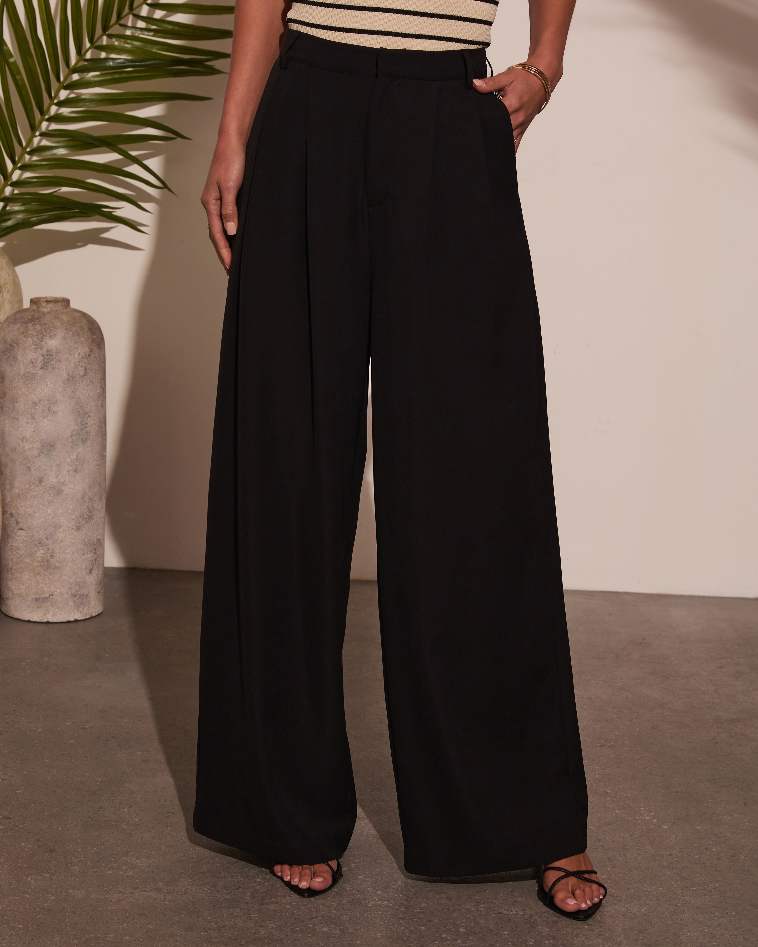Madrigal Pocketed Wide Leg Pants