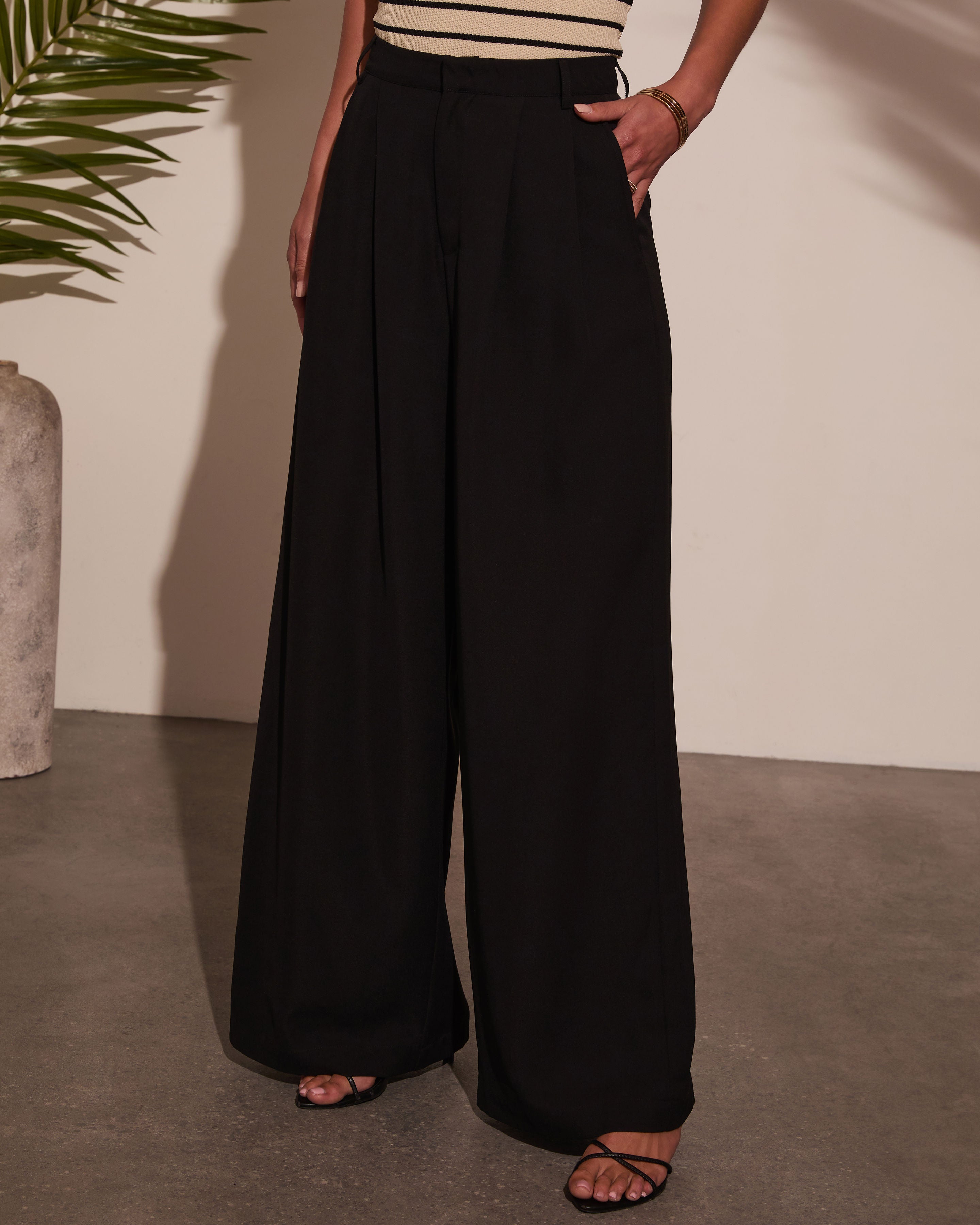 Madrigal Pocketed Wide Leg Pants