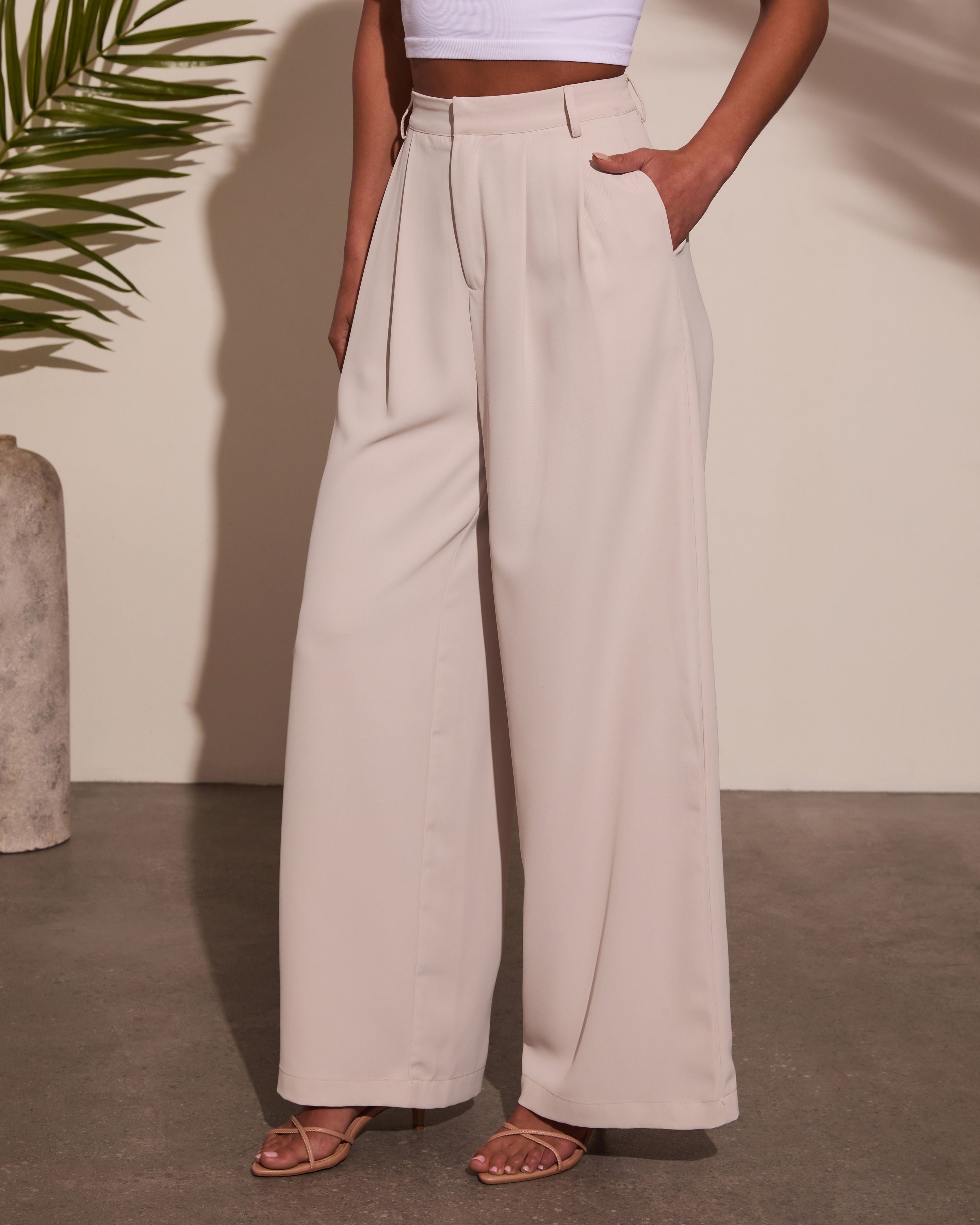 Madrigal Pocketed Wide Leg Pants