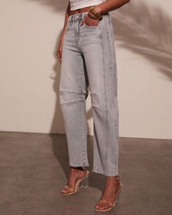 Wild Honey High Rise Barrel Jeans