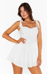 Regal Romper ~ White