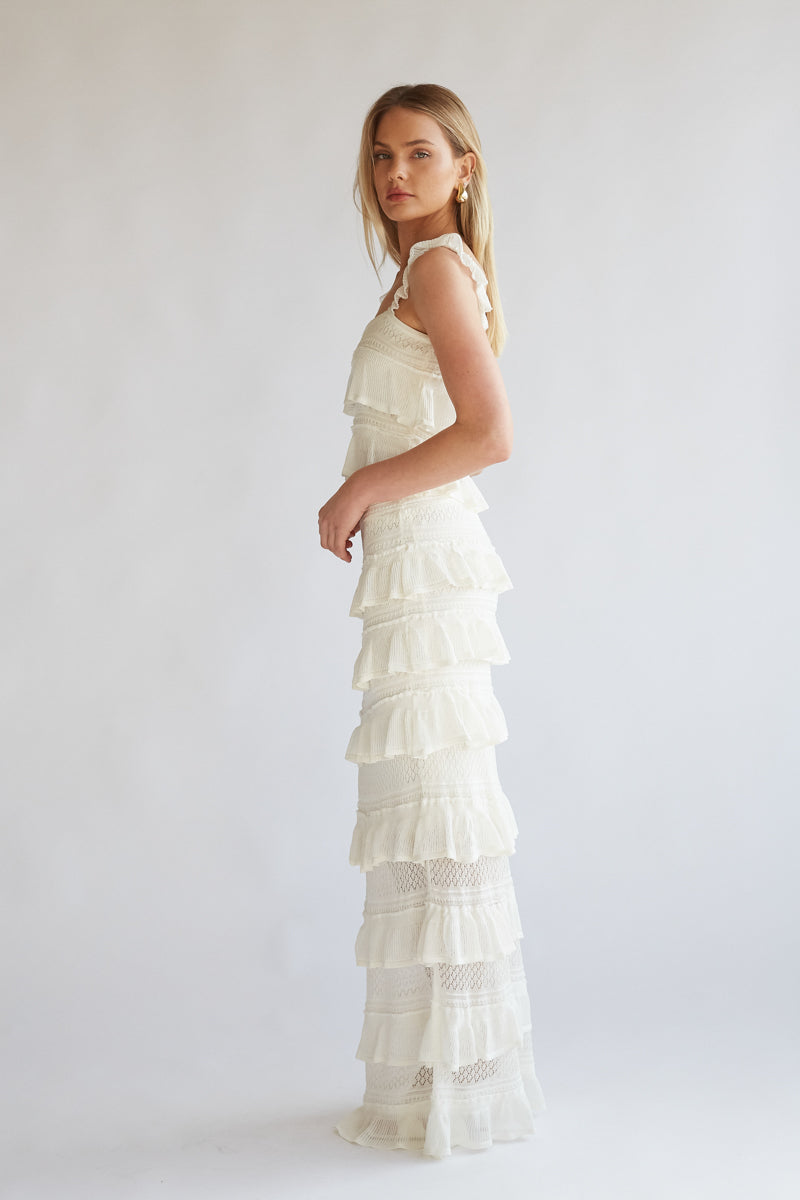 Colette Crochet Top and Maxi Skirt Set
