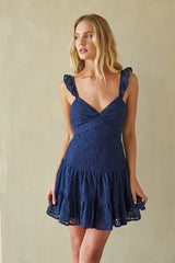 Liliana Eyelet Lace Mini Dress