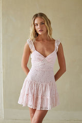 Liliana Eyelet Lace Mini Dress