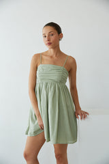 Molly Open Back Babydoll Mini Dress